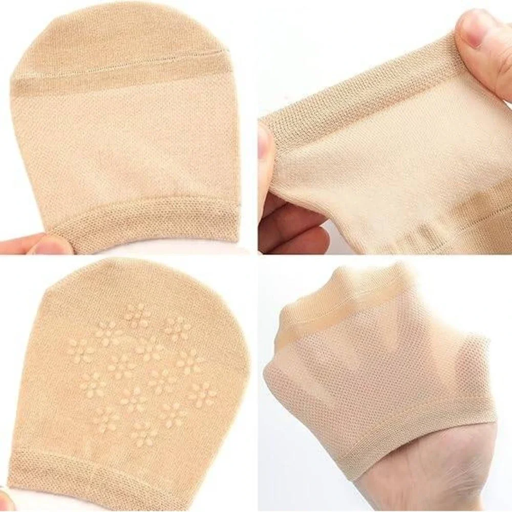 Set of 8 Murmorers Women's for Mules Half Socks Toe Topper Covers No Show In